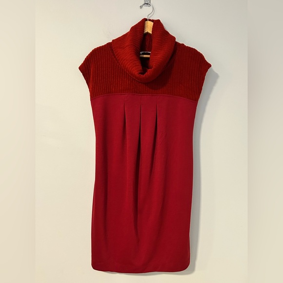 Jules and Jim Dresses & Skirts - Jules & Jim in a Rich Rustic Red -Cowl Neck Sweater Dress – Size M